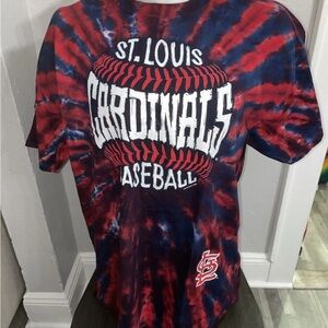 St. Louis Cardinals Burst Tie-Dye T-Shirt NWT
